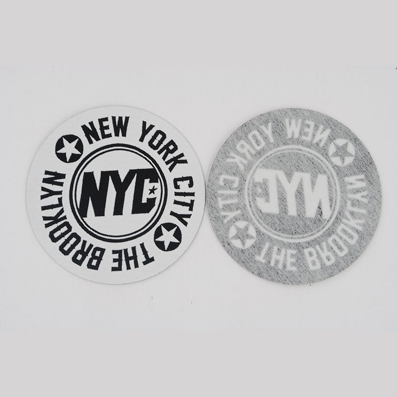 英文雷射织唛章